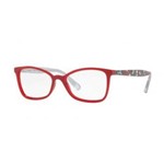 Óculos de Grau Kipling KP3092 E703 Vermelho Estampado Lente Tam 52
