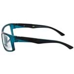 Óculos de Grau Vibe Azul Translúcido e Preto Brilho Mormaii