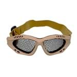 Óculos de Proteção para Airsoft em Tela de Metal - Tan