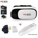 Ficha técnica e caractérísticas do produto Oculos de Realidade Virtual 3d + Controle Bluetooth - Vr Box