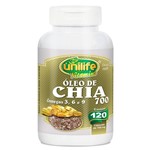 Ficha técnica e caractérísticas do produto Oleo de Chia 120 Capsulas Unilife