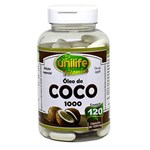 Ficha técnica e caractérísticas do produto Oleo de Coco 1000 Mg - 120 Capsulas - Unilife