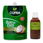 Ficha técnica e caractérísticas do produto Óleo De Coco 500ml Pouch Copra + Óleo De Rícino 100ml Farmax