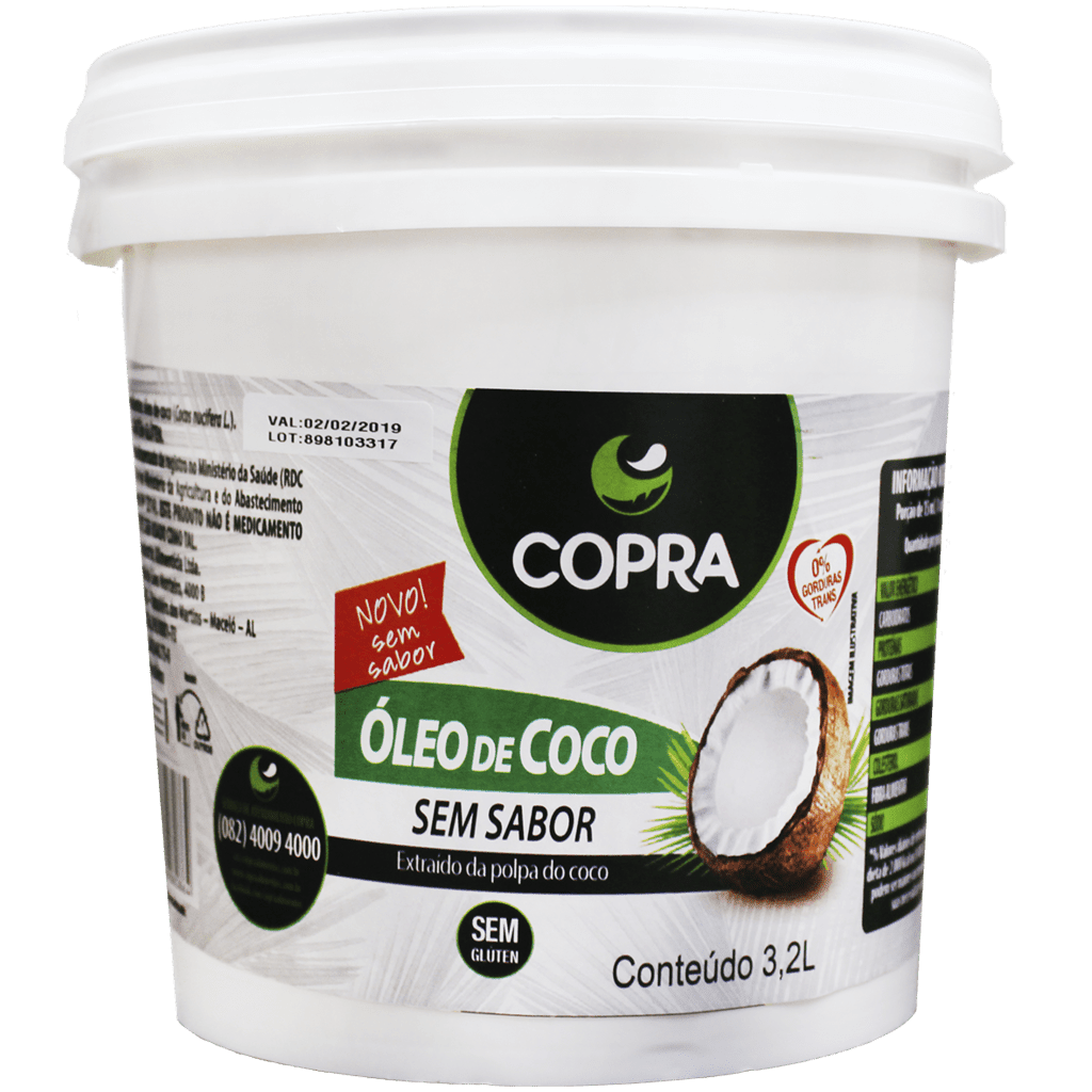 Ficha técnica e caractérísticas do produto Oleo de Coco Sem Sabor 3,2L Copra