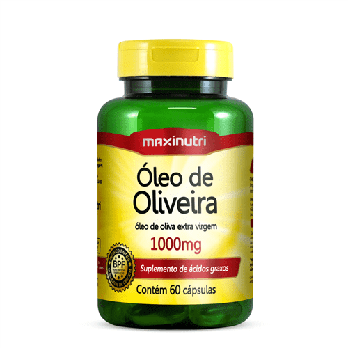 Ficha técnica e caractérísticas do produto Óleo de Oliveira 1000 Mg - 60 Caps