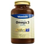 Ficha técnica e caractérísticas do produto Omega 3 1000mg 200 Cápsulas, VitaminLife