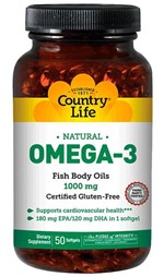 Ficha técnica e caractérísticas do produto Omega-3 (50 Softgels) - Country Life