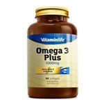 Ficha técnica e caractérísticas do produto Omega 3 Plus 1000mg - 90 Softgels - Vitaminlife