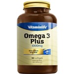 Ficha técnica e caractérísticas do produto Omega 3 + Plus 1000mg - 90 Softgels - VitaminLife