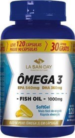 Omega 3 Promoção Leve 120 Pague 90 - La San Day - 1000mg