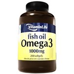 Ficha técnica e caractérísticas do produto Omega 3 VitaminLife - 200 Cápsulas