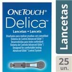 Ficha técnica e caractérísticas do produto Onetouch Delica com 25 Lancetas