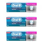 Ficha técnica e caractérísticas do produto Oral B Pro Saúde Sensi Alívio Creme Dental 90g (Kit C/03)