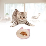 Ficha técnica e caractérísticas do produto Orelha Cat não-Skid em forma de gato cão tigelas de cerâmica Pet Feeder das Pequenas animais