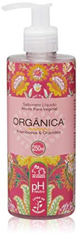 Ficha técnica e caractérísticas do produto Orgânica Puro Vegetal Framboesa e Orquídea Sabonete Líquido 250 Ml, Organica