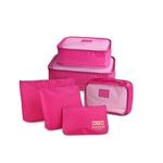 Ficha técnica e caractérísticas do produto Organizador De Malas 6 Peças P/ Viagem Jacki Design ARH20881 - Pink