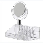 Organizador De Maquiagem Com Espelho Caixa Acrilica - Kangur