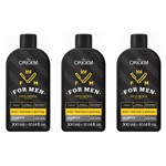 Ficha técnica e caractérísticas do produto Origem For Men 3em1 Shampoo 300ml (Kit C/03)