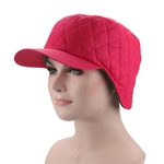 Ficha técnica e caractérísticas do produto Os homens / mulheres Fleeced Blackyak chapéu cor sólida Quente Peaked Hat Cap para o Outono Inverno