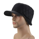 Ficha técnica e caractérísticas do produto Os homens / mulheres Fleeced Blackyak chapéu cor sólida Quente Peaked Hat Cap para o Outono Inverno chapéu