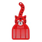 Ficha técnica e caractérísticas do produto Pá Higiênica P/ Animais Modelo Gato Vermelho 32cm Ref. Pet- 381 - Western