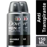 Ficha técnica e caractérísticas do produto Pack Desodorante Spray Dove Men Care Invisible Dry 2 Unidades 89 G