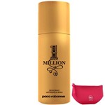 Paco Rabanne 1 Million Man - Desodorante Spray Masculino 150ml+Beleza na Web Pink - Nécessaire