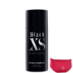 Ficha técnica e caractérísticas do produto Paco Rabanne Black XS Black Excess-Desodorante Spray Masculino 150ml+Beleza na Web Pink - Nécessaire