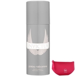 Ficha técnica e caractérísticas do produto Paco Rabanne Invictus - Desodorante Spray Masculino 150ml+Beleza na Web Pink - Nécessaire