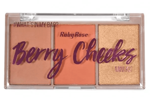 Ficha técnica e caractérísticas do produto Paleta de Blush Berry Cheeks Ruby Rose HB-6111-4