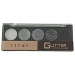 Paleta de Sombras para Maquiagem Glitter Eyeshadow 5 Cores