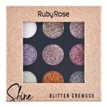 Ficha técnica e caractérísticas do produto Paleta de Sombras Shine Dourada Ruby Rose