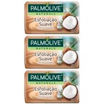 Ficha técnica e caractérísticas do produto Palmolive Esfoliação Suave Sabonete Coco 85g - Kit com 03