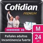 Ficha técnica e caractérísticas do produto Pañales de Adulto Cotidian Premium Incontinencia Fuerte Talla M 24 Unid.