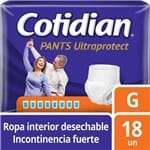 Ficha técnica e caractérísticas do produto Pants Cotidian Ultra Protect Incontinencia Fuerte Talla G 18 Unid.