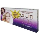 Ficha técnica e caractérísticas do produto Papel Aluminio para Mechas Alumi Hair - 320 Folhas - 12x30cm