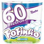 Ficha técnica e caractérísticas do produto Papel Higienico Fofinho Fs 60mts Neutro 1caixa com 6 - 4