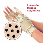Ficha técnica e caractérísticas do produto Par Luvas Sem Dedos Artrite Alívio Dores Terapia Magnética - M&C