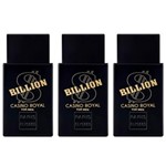 Ficha técnica e caractérísticas do produto Paris Elysees Billion Casino Royal Perfume 100ml - Kit com 03