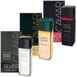 Ficha técnica e caractérísticas do produto Paris Elysees Kit Perfume - Silver + Amber + Black Caviar