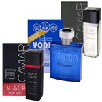 Ficha técnica e caractérísticas do produto Paris Elysees Kit Perfume - Silver + Black + Vodka Diamond