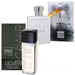 Ficha técnica e caractérísticas do produto Paris Elysees Kit Perfume Silver Caviar + Vodka Man