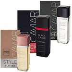 Ficha técnica e caractérísticas do produto Paris Elysees Kit Perfume - Silver + Style + Black Caviar