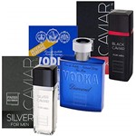 Ficha técnica e caractérísticas do produto Paris Elysees Kit Perfume - Vodka + Silver + Black Caviar