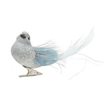 Ficha técnica e caractérísticas do produto Pássaro com Glitter Prata - Cromus: 1551549