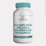 Passiflora 250mg + Melissa 100mg + Crataegus 50mg + Mulungu 50mg -120 CÁPSULAS