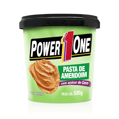Ficha técnica e caractérísticas do produto Pasta de Amendoim C/ Açucar de Coco - Power One (500 G)