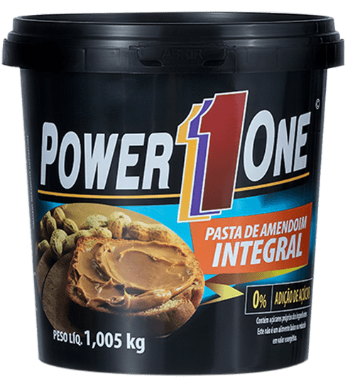 Ficha técnica e caractérísticas do produto Pasta de Amendoim Integral 1Kg - Power One