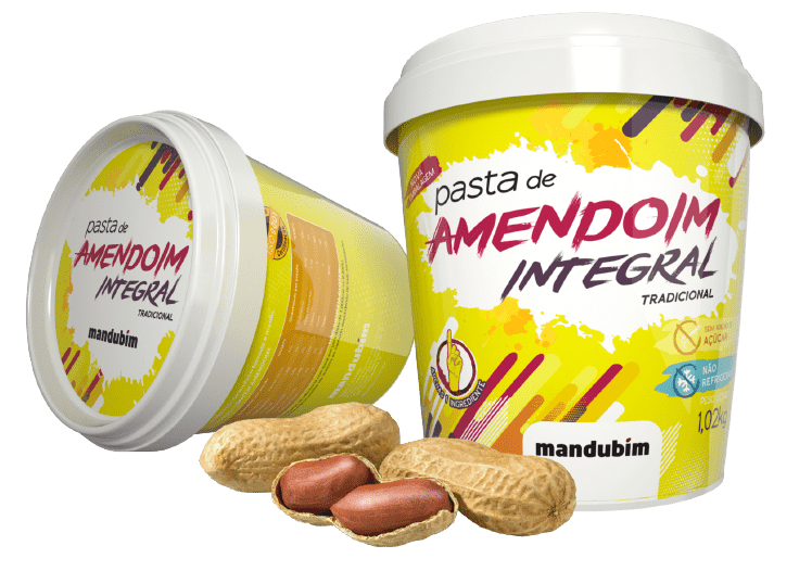 Ficha técnica e caractérísticas do produto Pasta de Amendoim Mandubim Integral 1,02Kg