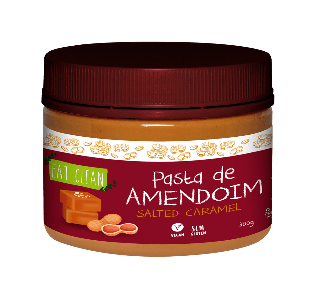 Ficha técnica e caractérísticas do produto Pasta de Amendoim Salted Caramel 300g - Eat Clean